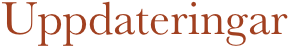Uppdateringar